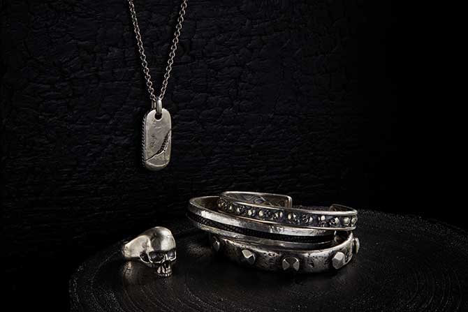 John Varvatos WOLF Pendant Men's Necklace in Sterling Silver