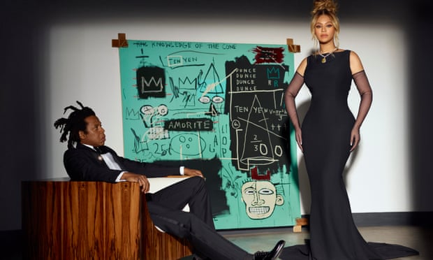 Jay-Z ambassadeur des bijoux homme Tiffany's, accompagné de Beyoncé