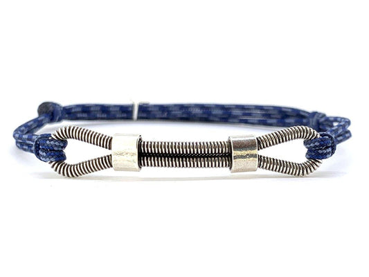 Bracelet deux boucles tige corde de basse 