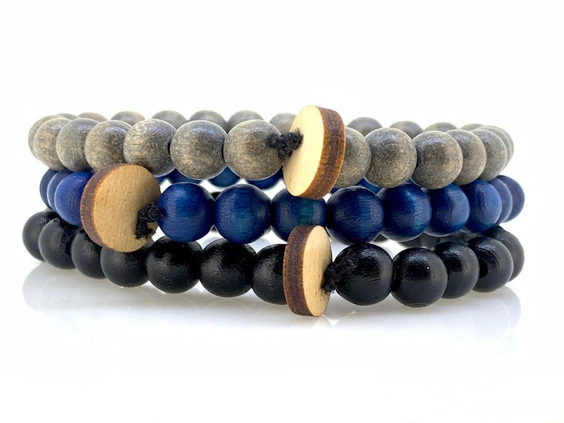 pack-bracelet-tibétain-homme-bleu-gris-noir