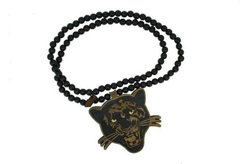 Collier homme, collier homme "black panther" 