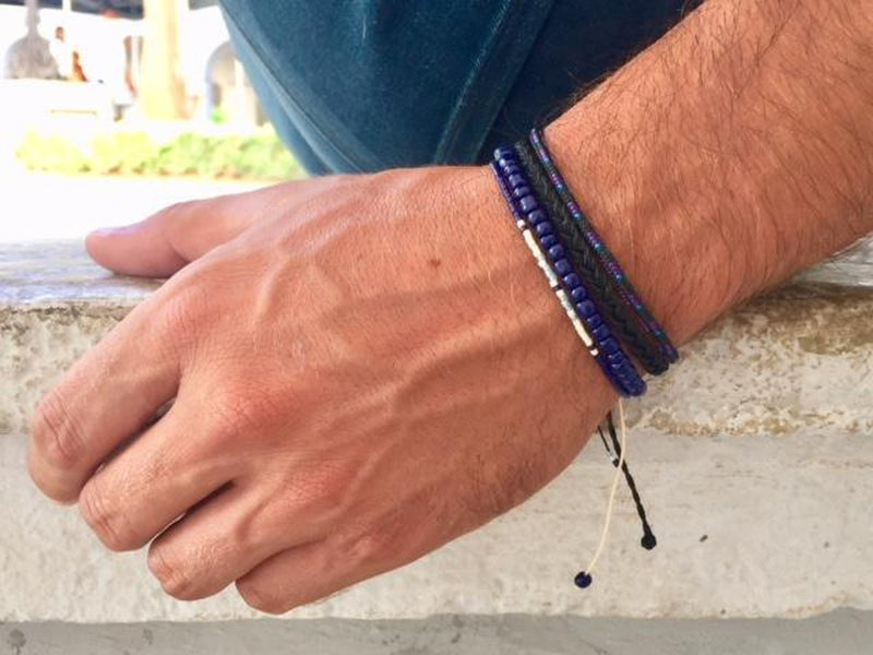 pack de bracelets pour homme deep purple
