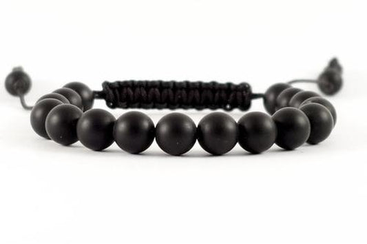 Tibetan bracelet for men Deep black